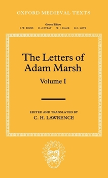 The Letters of Adam Marsh (Oxford Medieval Texts)