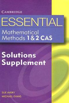 Paperback Essential Mathematical Methods Cas 1 and 2 Solutions Supplement Book