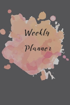 Paperback weekly planner: Stylishly designed simple planner to writ in, plan your week. Book