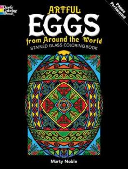 Paperback Artful Eggs from Around the World Stained Glass Coloring Book