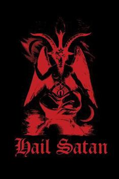 Hail Satan: Goat of Mendes - Satanic Journal - Blood Red - College Ruled Lined Pages