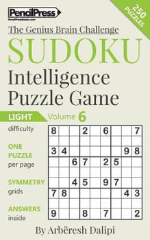 Paperback Sudoku Puzzle Books Volume 6. Light. Sudoku Intelligence Puzzle Game Book