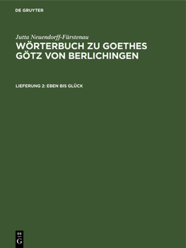 Hardcover Eben Bis Glück [German] Book