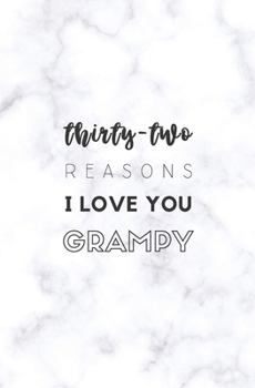 Paperback 32 Reasons I Love You Grampy: Fill In Prompted Marble Memory Book