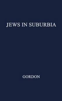 Hardcover Jews in Suburbia Book