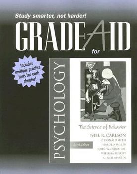 Paperback Grade Aid for Psychology: The Science of Behavior Book