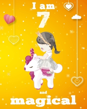 unicorn magical diary scholastic - unicorn journal i am 7 and magical: Notebook for Kids, coloring & Activity Book... 18 Adorable unicorn Designs, ... girls/ 7 Year Old Birthday Gift for Girls!