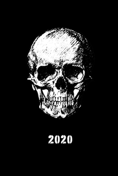 Paperback 2020: Planner with Cool Skull Design, Weekly/ Monthly Planner, Year 2020 Book