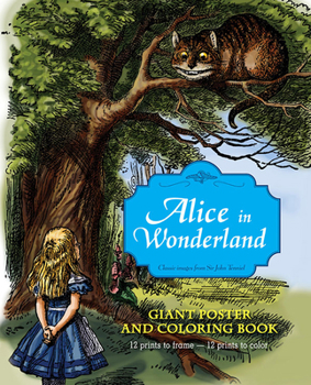 Paperback Alice in Wonderland: Giant Poster and Coloring Book