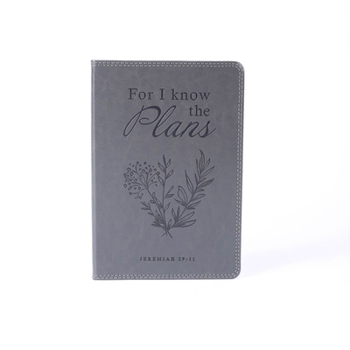 Jeremiah 29:11 Grey Hardbound A5 Notebook College Ruled Faux Leather Journal | Christian Notebook 196 Lined Paper | Bible Journal Daily Writing Notebook | Religious Gift for Men and Women