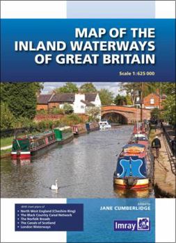 Paperback Map of the Inland Waterways of Great Britain Book