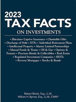 Paperback 2023 Tax Facts on Investments Book