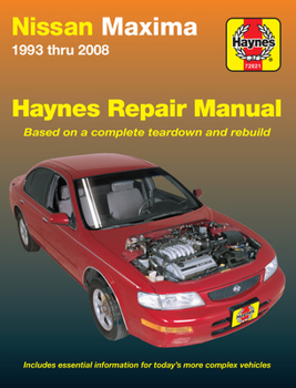 Paperback Nissan Maxima 1993-08 Book