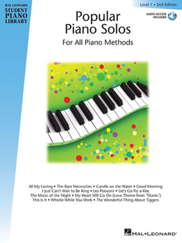 Paperback Popular Piano Solos - Level 1: Hal Leonard Student Piano Library Book with Online Audio Book