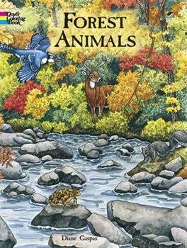 Paperback Forest Animals Coloring Book