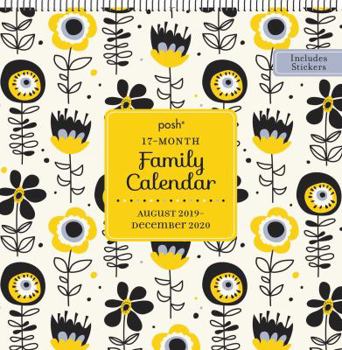 Calendar Posh: 17-Month 2019-2020 Family Wall Calendar Book