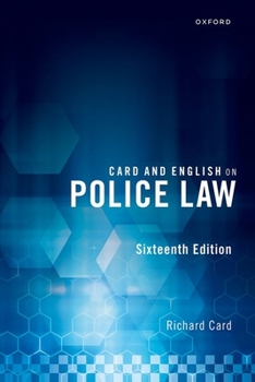 Paperback Card and English on Police Law Book