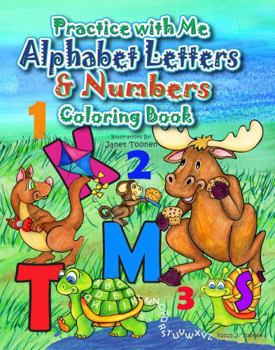 Paperback Practice with Me Alphabet Letters and Numbers Coloring book