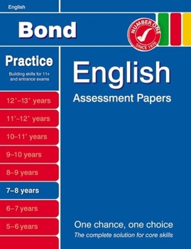 Paperback Bond English Assessment Papers 7-8 Years Book