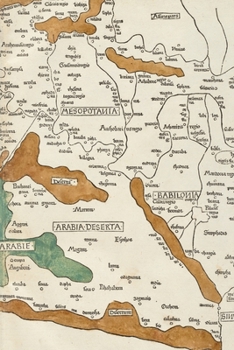 1482 Middle East Map: A Poetose Notebook / Journal / Diary (50 pages/25 sheets)