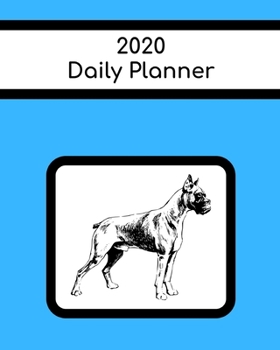Paperback 2020 Daily Planner: Boxer; January 1, 2020 - December 31, 2020; 8 x 10 Book