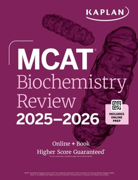 Paperback MCAT Biochemistry Review 2025-2026: Online + Book