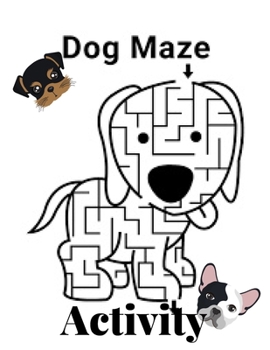 Paperback Dog maze Activity: for kids ages 3-6 4-8 4-9 for gorl for boy education activity Book