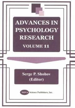 Hardcover Advances in Psychology Research Book