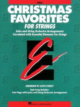 Paperback Essential Elements Christmas Favorites for Strings: Viola Book