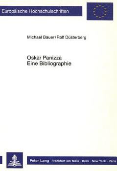 Paperback Oskar Panizza. Eine Bibliographie [German] Book