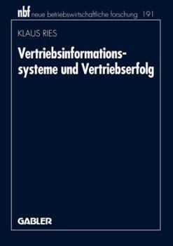 Paperback Vertriebsinformationssysteme Und Vertriebserfolg [German] Book