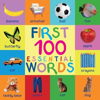 Paperback First 100 Essential Words [Large Print] Book