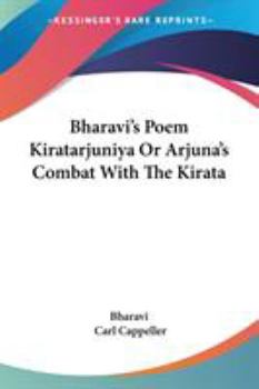 Paperback Bharavi's Poem Kiratarjuniya Or Arjuna's Combat With The Kirata Book