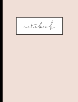 Notebook : Blush Pink Large Dot Notebook - 8. 5 X 11 - 100 Pages