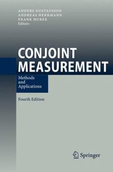 Hardcover Conjoint Measurement: Methods and Applications Book