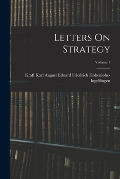 Paperback Letters On Strategy; Volume 1 Book