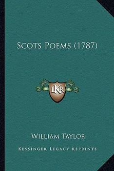 Paperback Scots Poems (1787) Book