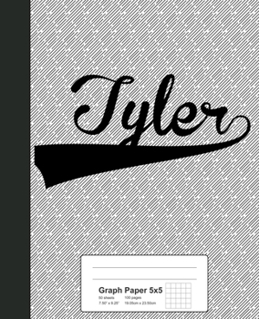 Paperback Graph Paper 5x5: TYLER Notebook Book