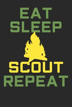 Paperback Gift Notebook: Scouting 6x9 Dot Grid 120 Pages Book