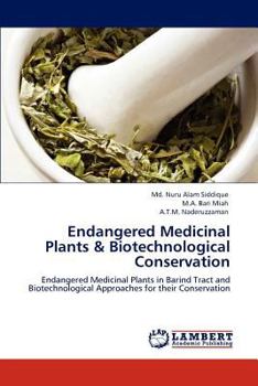 Paperback Endangered Medicinal Plants & Biotechnological Conservation Book