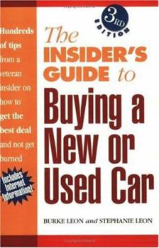 Paperback Insider's Guide to Buying a New or Used Car Book