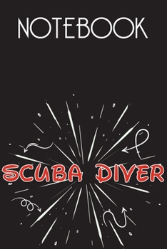 Paperback SCUBA DIVER Notebook, Simple Design: Notebook /Journal Gift, Simple Cover Design,100 pages, 6x9, Soft cover, Mate Finish Book