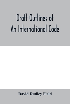 Paperback Draft outlines of an international code Book