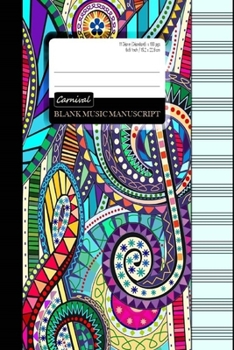Music Journal: Blank  Music Manuscript/ Staff Paper/Musicians Notebook * 14 Stave * 100 pages * Large