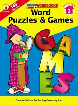 Paperback Word Puzzles & Games, Grade 2 Book