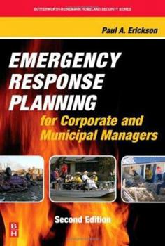 Hardcover Emergency Response Planning for Corporate and Municipal Managers Book