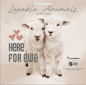 Rachael Hale + Nhs - Lovable Animals 2026 Wall Calendar