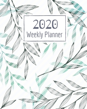 Paperback Weekly Planner for 2020- 52 Weeks Planner Schedule Organizer- 8"x10" 120 pages Book 5: Large Floral Cover Planner for Weekly Scheduling Organizing Goa Book