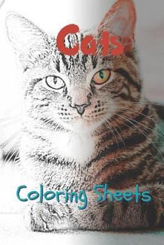 Paperback Cat Coloring Sheets: 30 Cat Drawings, Coloring Sheets Adults Relaxation, Coloring Book for Kids, for Girls, Volume 1 Book
