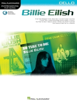 Paperback Billie Eilish Instrumental Play-Along Book/Online Audio for Cello Book